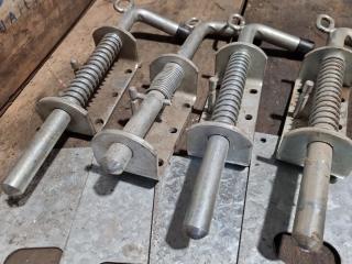 4x Large Gate Bolts + Other Latches and Hardware