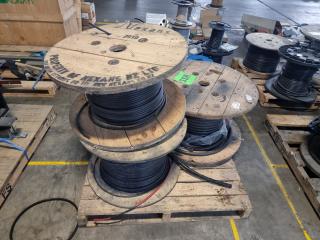 3 Assorted Industrial Cable Reels