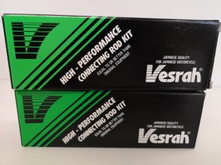 2x Vesrah High Performance Connecting Rod Kits for Honda CR500R
