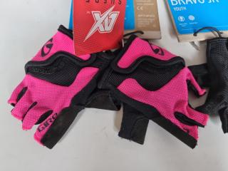 2x Pairs Giro Bravo JR Cycling Gloves - Youth XS