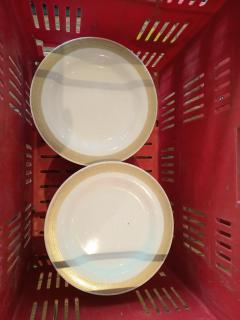 2 Fish Bins of Commerical Plates