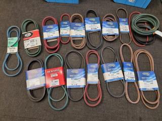 20x Assorted Ride-On Lawnmower Deck & Engine Belts