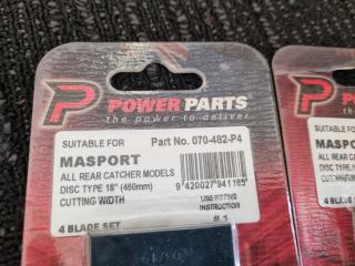 5x Replacement Mower Blade Sets for Masport Lawnmowers