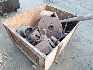 Large Crate of Assortment of Metal Supplies