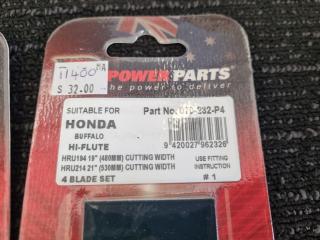 4x Replacement Mower Blade Sets for Honda Lawnmowers