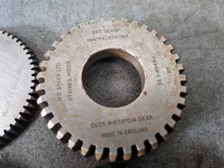 4 x Gear Shaper Cutters