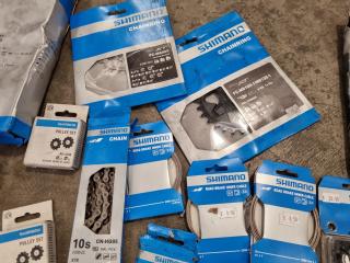 Assorted Shimano Branded Bike Parts & Components