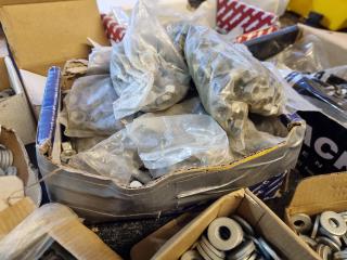 Assorted Lot of Nuts, Bolts, Washers, Screws