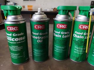 Assortment of CRC Food Grade Grease, Chain Lube, Oil & Silicone