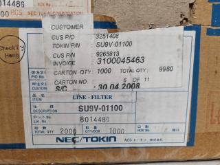 1000x NEC Electronic Line Filters SU9V-01100, Bulk Lot, New