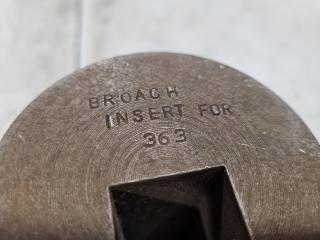 25mm Keyway Broach w/ Guide Bush