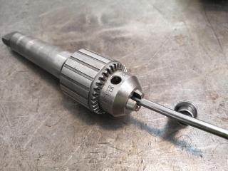 13mm Keyed Jacobs Drill Chuck w/ Morse Tapper Attachment