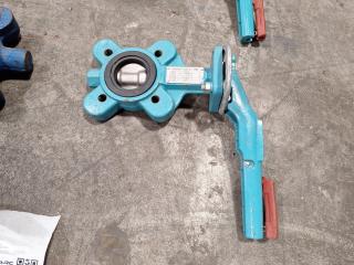 5 Assorted Industrial Butterfly Valves