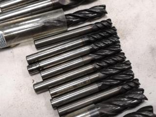 26x Assorted Finishing End Mill Cutters