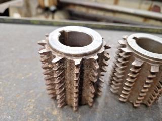 5 x Gear Hobber Cutters