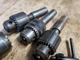 5x Assorted Keyed Drill Chucks