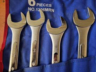 King Tony 6-Piece Large Size Metric Combination Wrench Set