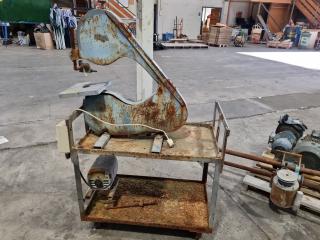 Vintage Dsoucher Industrial Band Saw w/ Trolley