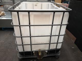 Metal Storage Cage Bin Unit w/ Plastic Insert