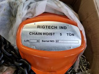 New Rigtech 5 Ton Chain Hoist 