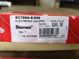 Starrett 200mm Electronic Caliper EC799A-8/200