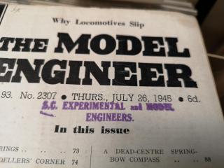 Massive Antique Collection of Model Engineer Magazine, 1930 to 1991