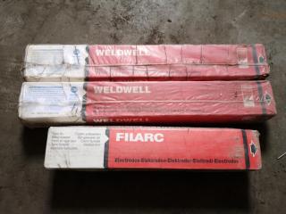 3x Packs of Weldwell C6H & Filarc KV5L Welding Electrodes