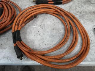 5x Assorted Welding Cables