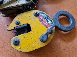 3x Vertical Plate Clamps