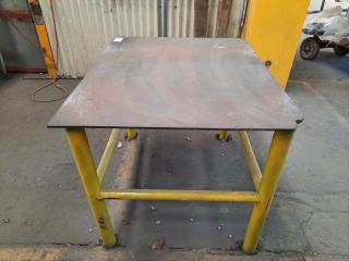 Industrial Steel Workshop Table