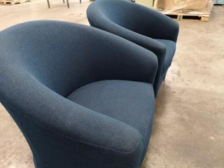 2x Matching Padded Chairs for Home or Office