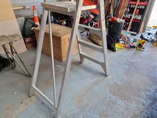 Industrial Folding Platform Ladder