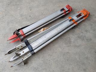 2x Aluminium Surveying Grade Tripods