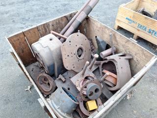 Large Crate of Assortment of Metal Supplies