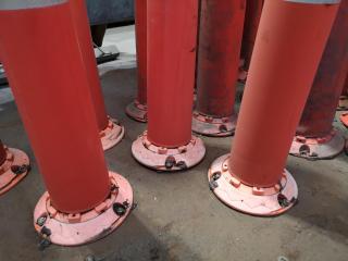 60+ Industrial Bolt Down Plastic Safety Plylons