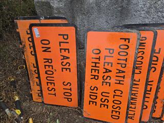 10 x Road Works Signs 