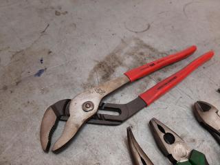 6 Sets of Assorted Pliers