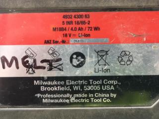 Milwaukee 18V 125mm Cordless Angle Grinder w/ Battery