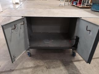Heavy Duty Mobile Workshop Workbench Table Cabinet