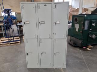 6-Door Steel Personnel Locker Unit by Precision