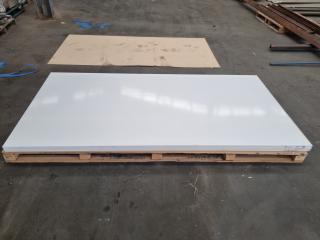 3 Sheets of 20mm White Laminated MDF Sheets