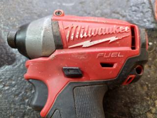 Milwaukee Hex & 1/2" Impact Drivers & Wrench, Faulty Units