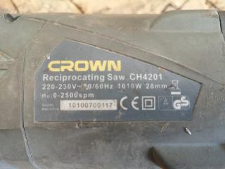 Crown Industrial Corded 1010W Reciprocating Saw