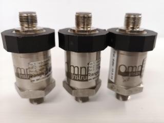 3x Omni Pi600 Series Industrial Pressure Sensors