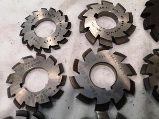 38x Assorted Gear Mill Cutters