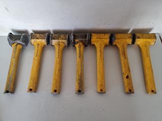 7 Solid Aluminium Softface Hammers