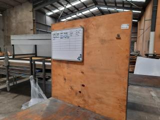 Industrial Workbench with Backboard & Vice