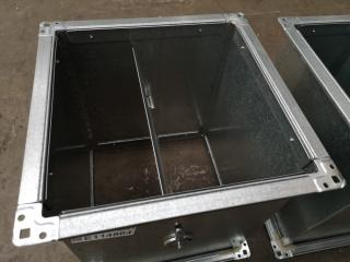 4x Commercial Ventilation Square Duct Dampers, 300mm Size