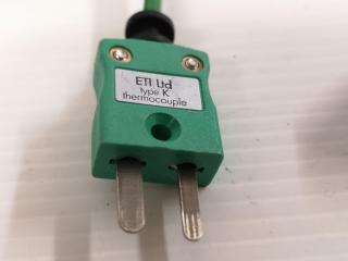 ETI K-Type Electronic Thermocouple Temperature Probe 123-020
