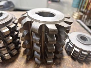 4 x Gear Hobber Cutters